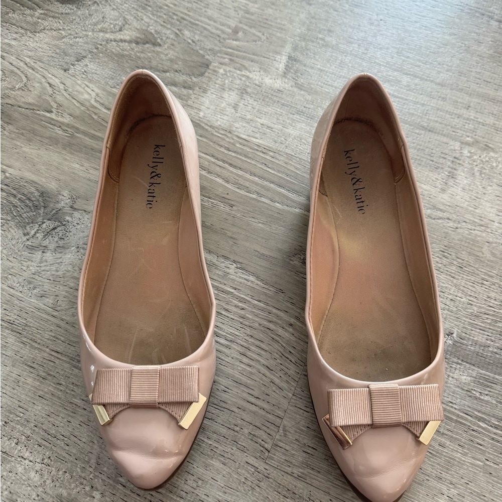 Kelly & Katie Blush Bow Flats